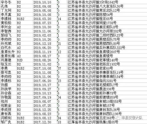 丰县爆料的人员名单最新,揭秘背后真相与疑点  第1张